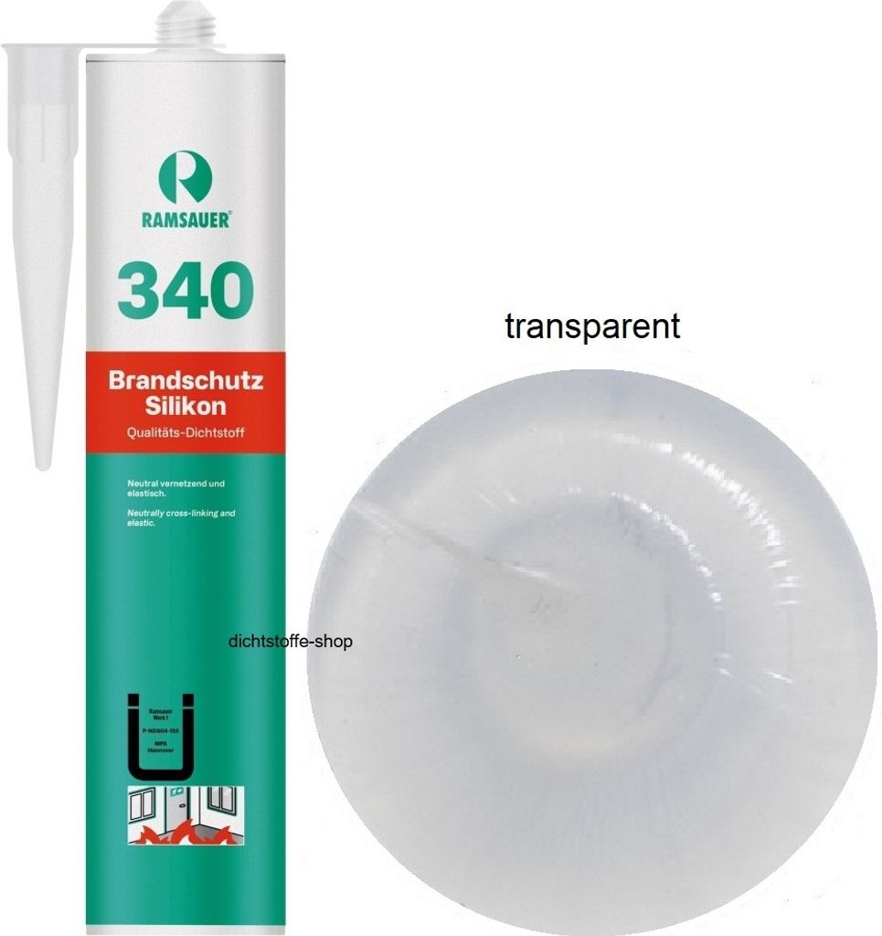 RAMSAUER 340 Neutral Silikon 310 ml Kartusche Transparent Produktbild 
