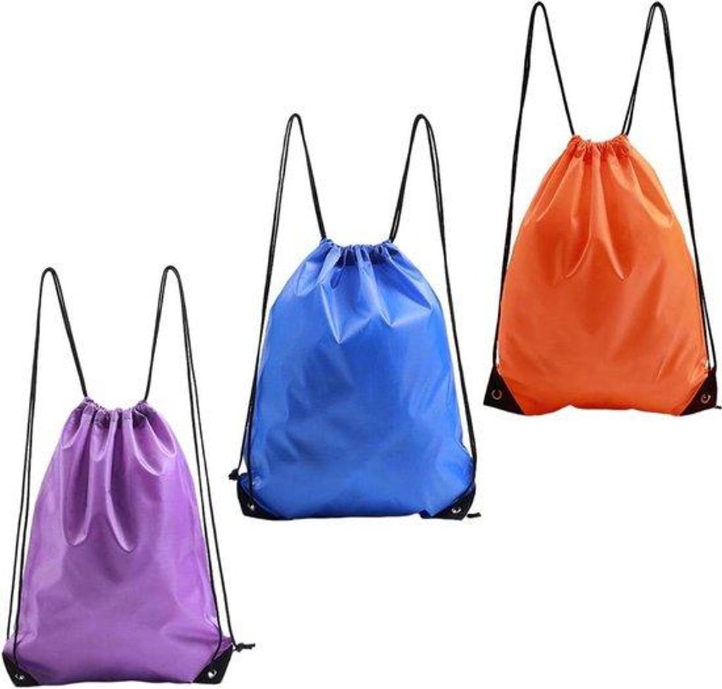 3er-Set Trainingsrucksäcke mit Schnürsenkeltasche - Produktbild 