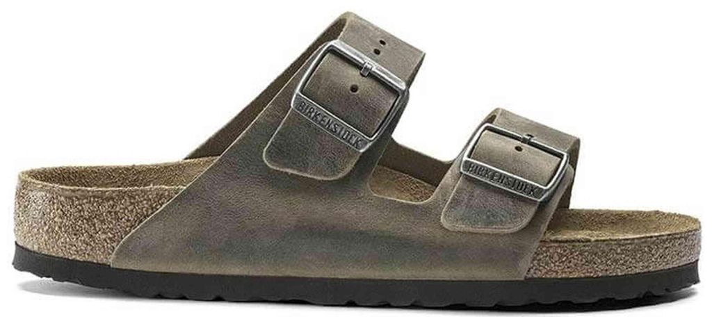 Sandali Birkenstock Arizona SFB LEOI Faded Khaki da Uomo Immagine del prodotto 
