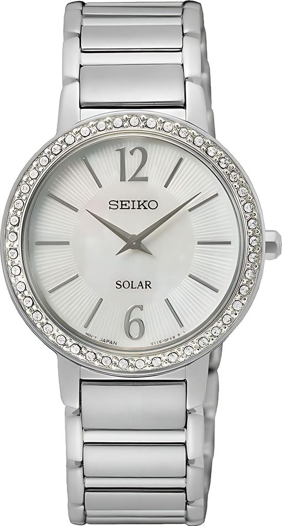 Seiko Solar Damenuhr silber SUP467P1