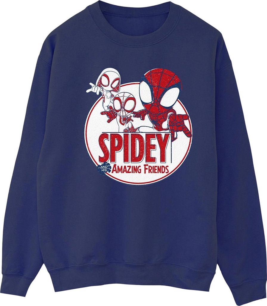 Marvel - "Spidey And His Amazing Friends" Sweatshirt für Damen BI35665 (4XL) (Marineblau)