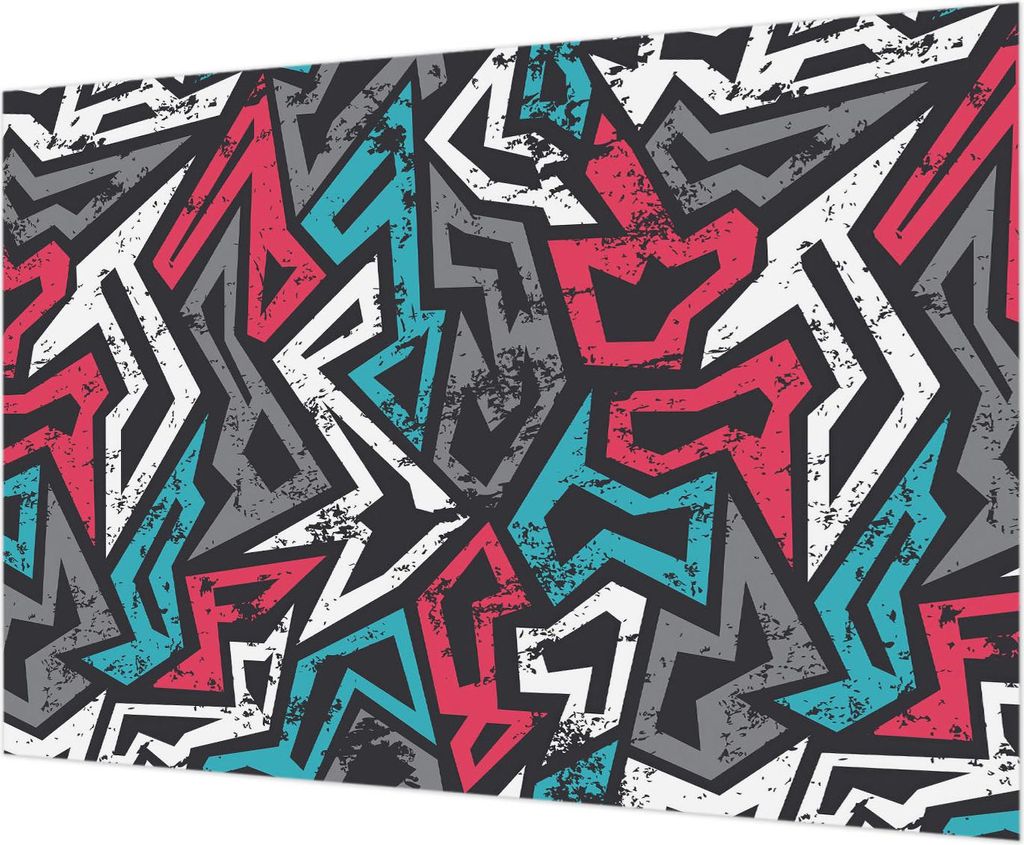 Wandtapete - Dekorative Tapete für Wohnzimmer - Tapetenfolie für Wanddekoration - 312x219 cm - Abstraktes Mosaik