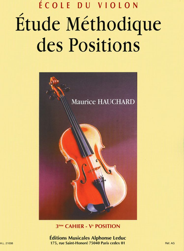 Etude méthodique des positions vol.3 pour violon (position 5)