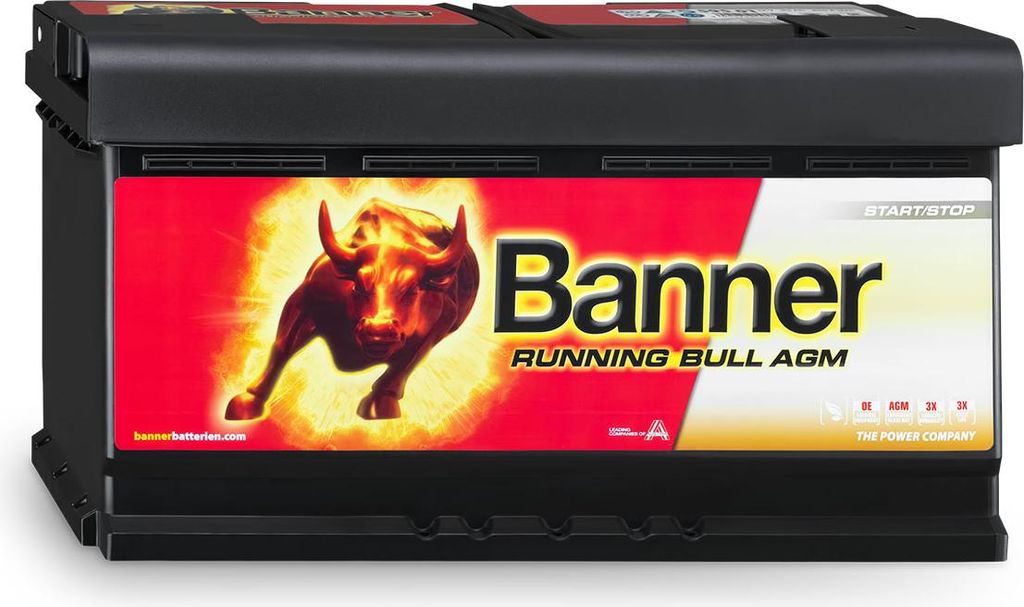 Banner Running Bull Autobatterie 12V 95Ah 59501 AGM Produktbild 