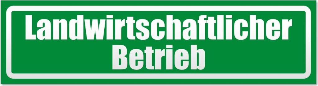 Landwirtschaftlicher Betrieb invertiert Magnetschild Schild magnetisch