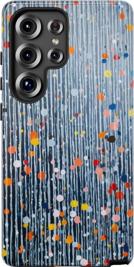 Buntes Punkte- und Linienmuster – Hülle Kompatibel mit Samsung Galaxy S25 Ultra