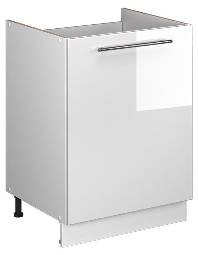 Spülenunterschrank Vicco Fame-Line Weiß Hochglanz/Weiß 60 Produktbild 