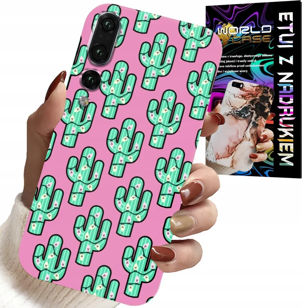 Custodia Huawei P20 Plus Cactus Rosa + Pellicola Protettiva | Cover Trendy