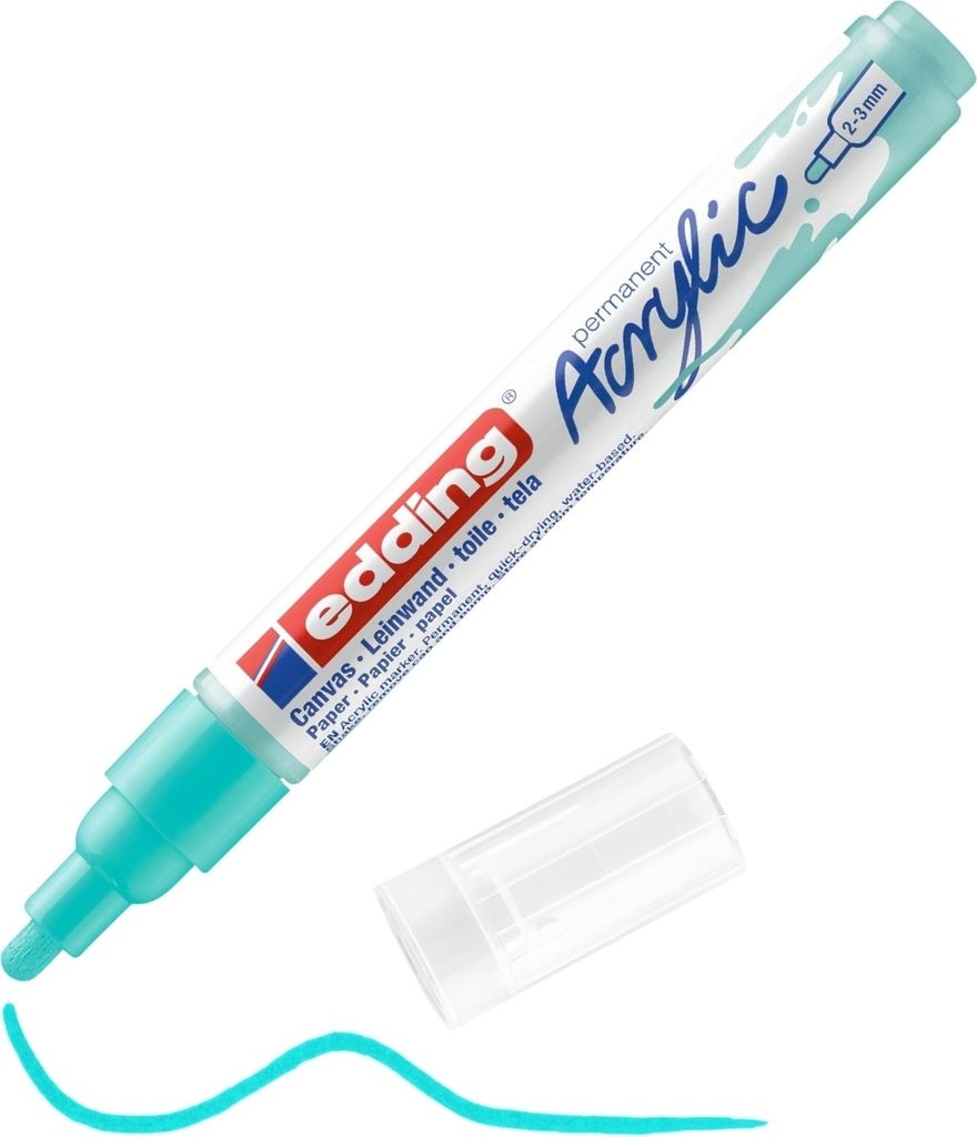 Edding - Acrylmarker EDDing E -5100 M opulente Türkis | 1 Stück | 10 Stück