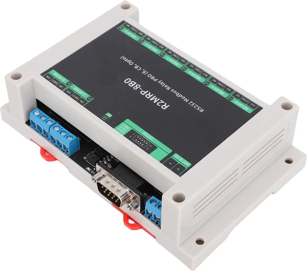 Module Relais RS232 8 Canaux avec Isolation Optocoupleur et Boîtier ABS - 3