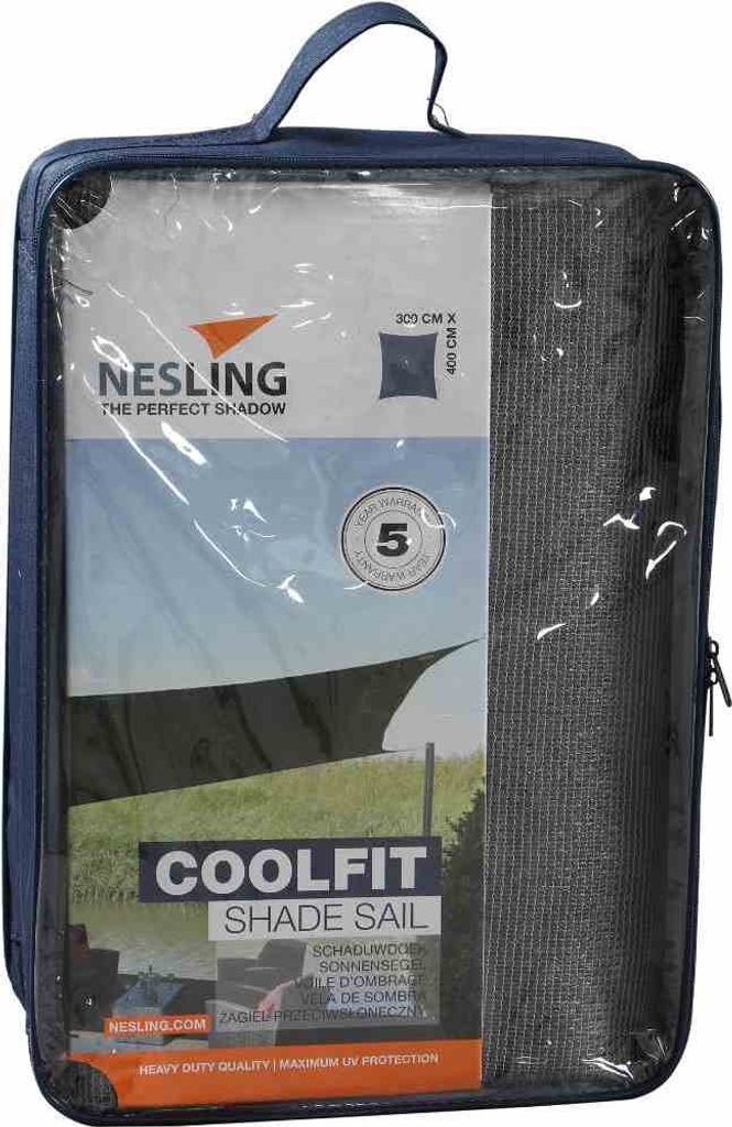 Sonnensegel Viereck Coolfit grau 300x400 cm