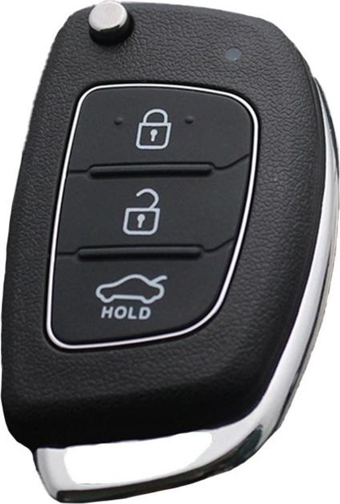 INF Auto Schlüsselgehäuse 3 Tasten ABS Schwarz für Hyundai Kia