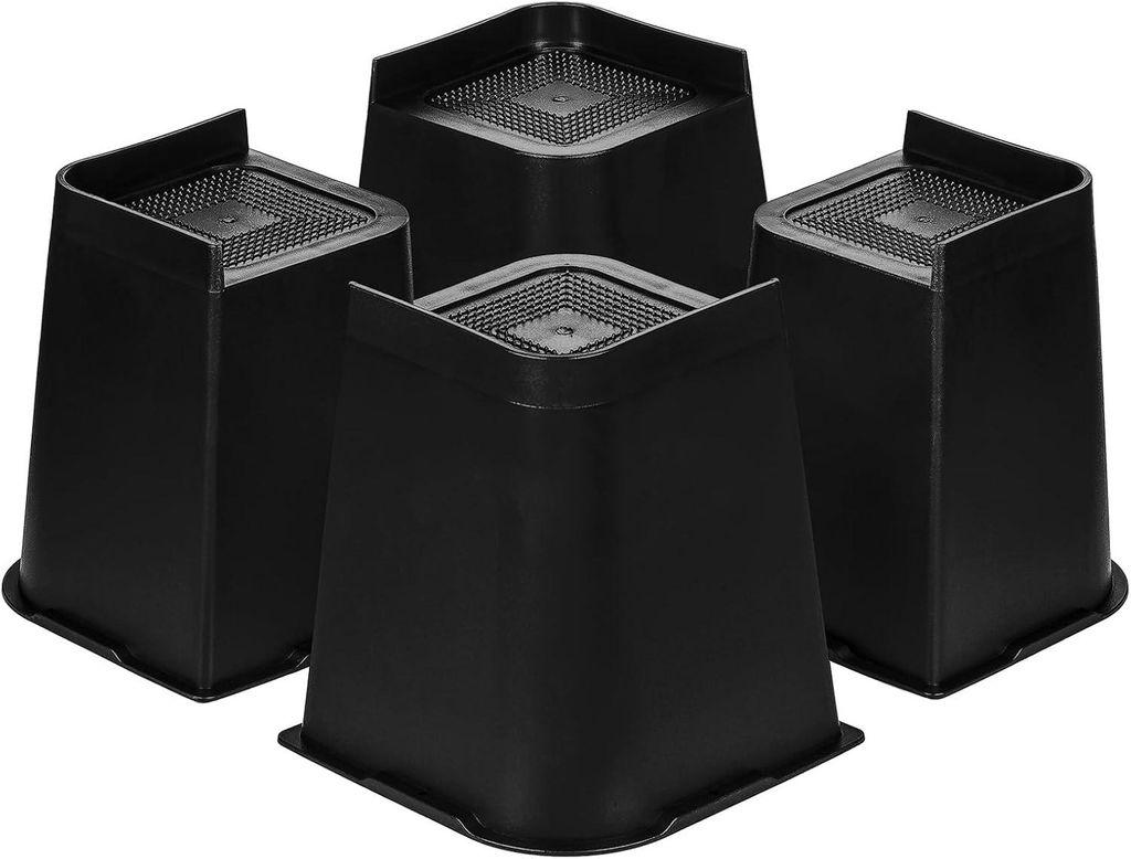 Rehausseur Pieds de Lit Rehausseur Meuble 15 CM, für Pied de Table Lit Adulte Bureau Canapé (4 Stück)