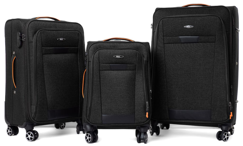 RGL S-030 Kofferset Reisekofferset Stoff 3in1 Koffer Set Produktbild 