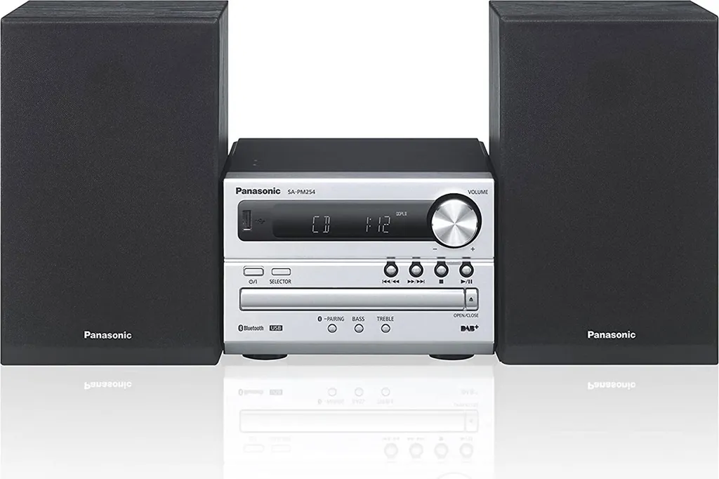 Mini Stereo Panasonic SC-PM254EG-S Argento: Audio Elegante e Compatto - 1
