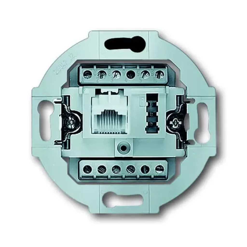 Mécanisme prise RJ45 UAE 8/8(8) 6 F+N - Busch-Jaeger - Boîtier encastré