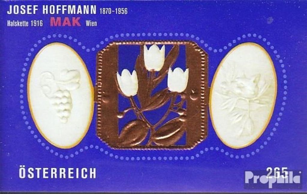 Briefmarken Österreich 2007 Mi Block40 (kompl.Ausg.) postfrisch Hoffmann