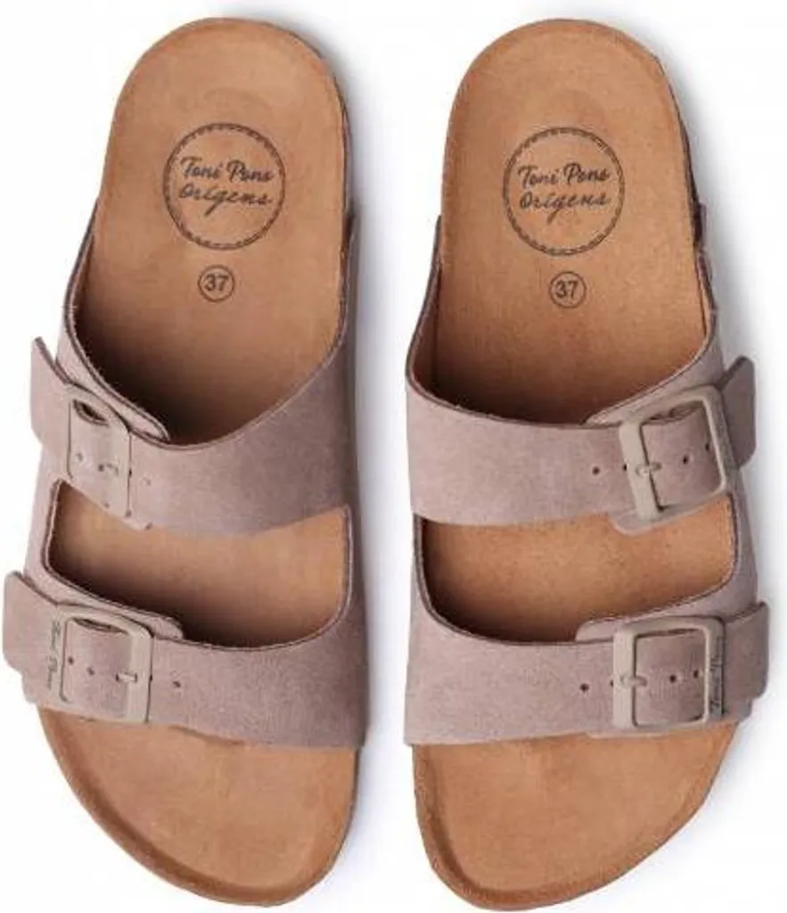 Sandales confort femme Toni Pons Ghana beige, talon compensé 4cm