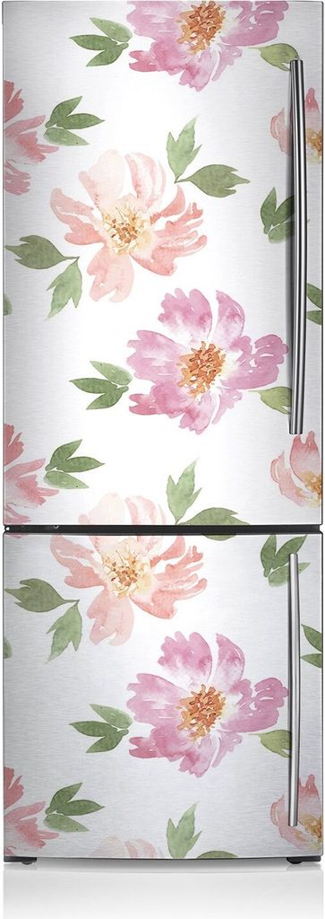 Kühlschrankmagnete Kühlschrank Magnetfolie Magnete Küche 60x190 cm - Aquarellblumen