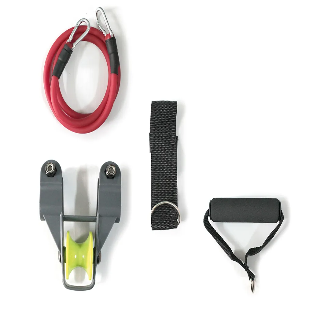 Ab Squat Kit de résistance ajustable avec poignées confort et réglables