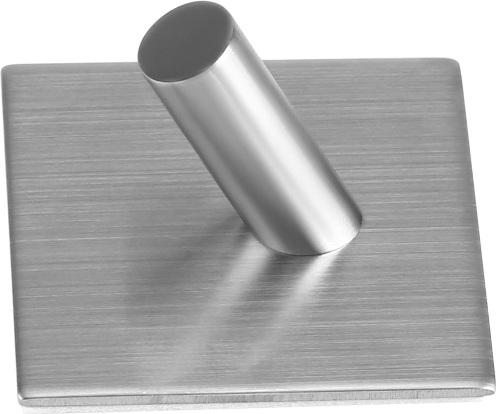 1 Stück Edelstahl Silber Klebehaken Badezimmer Küche Handtuchhalter Wandhalterung (1 Haken)