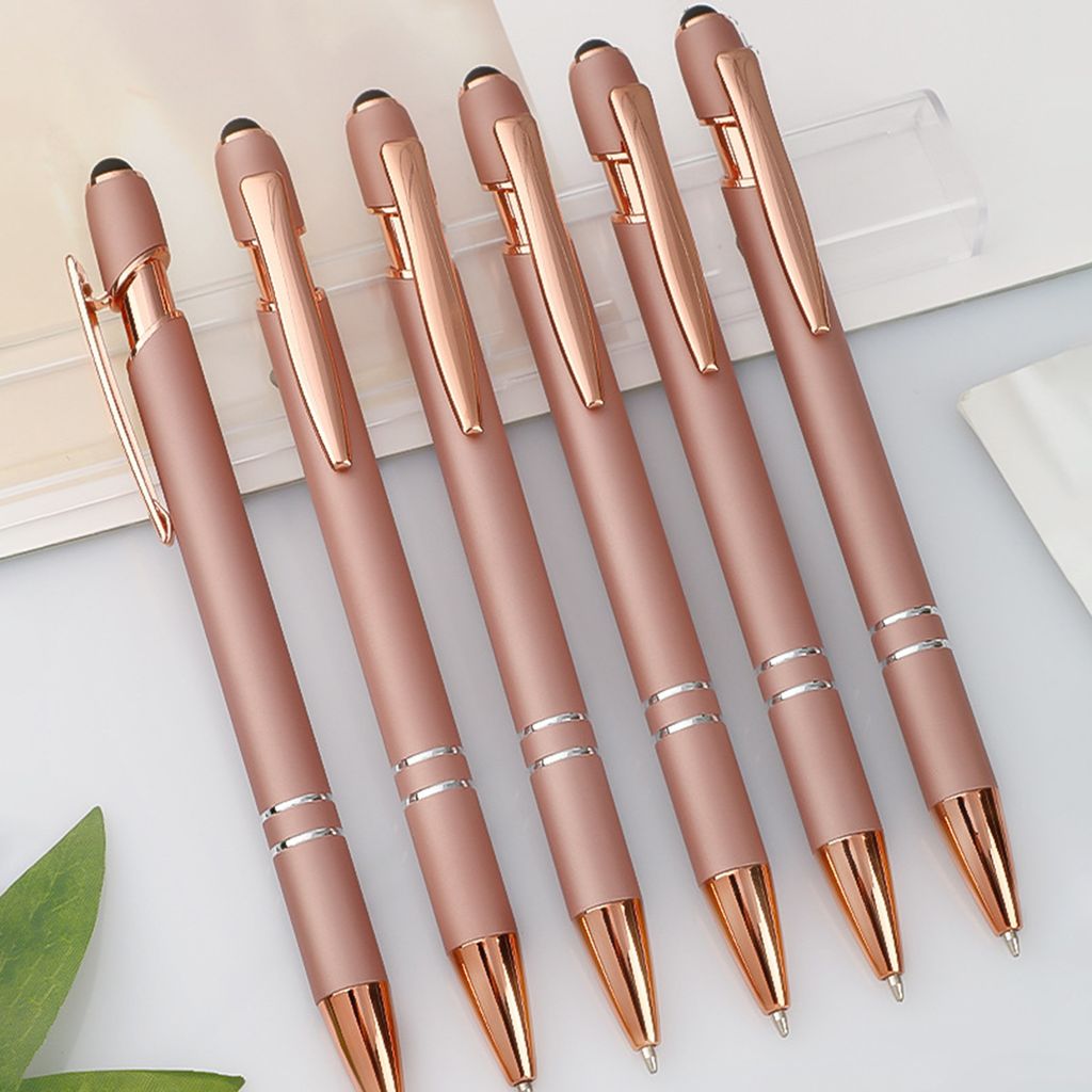 Kugelschreiber glattes Schreiben Pressetyp Pen-Clip Metal Office Stationerie Fine Ball Point Stiftschule Vorräte