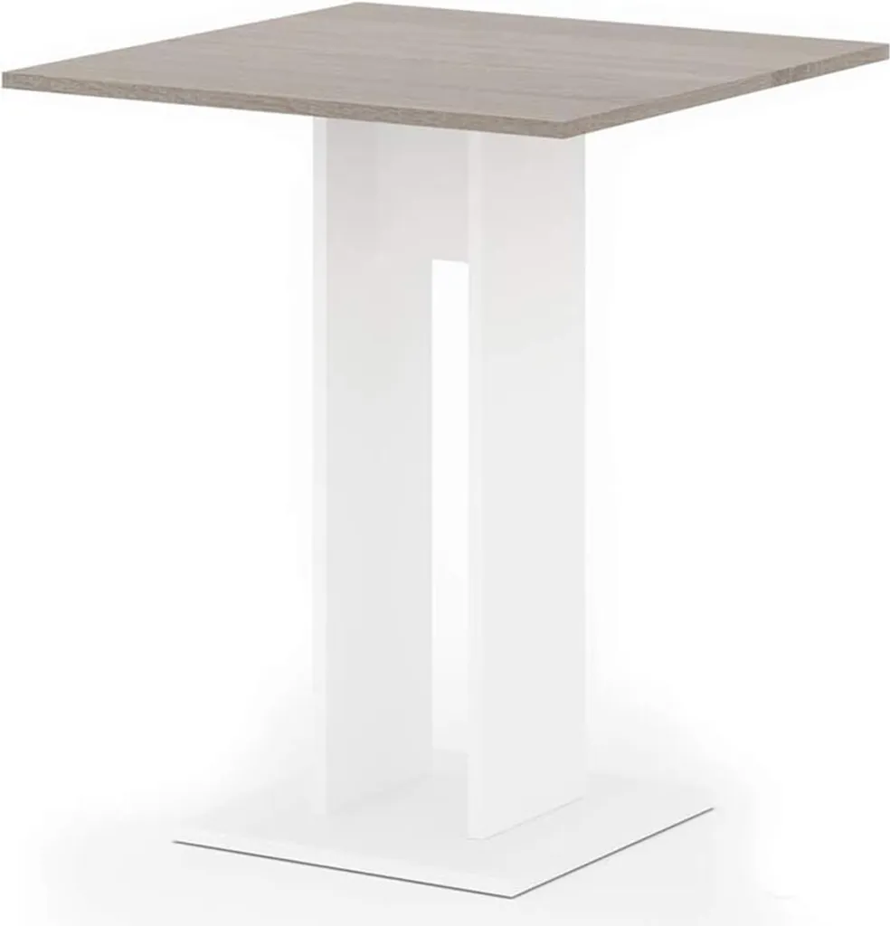 Table Vicco Repose 65x65 cm décor Sonoma robuste et facile à monter
