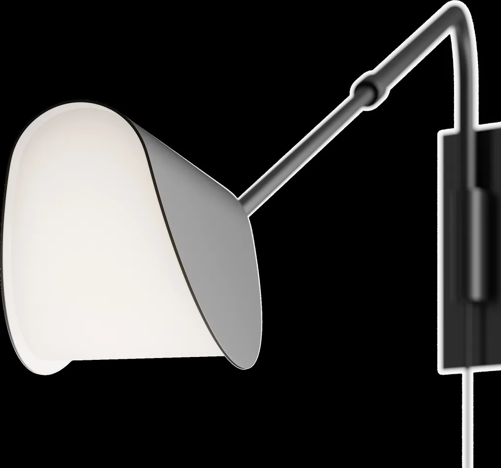 Applique murale noire Maytoni MOLLIS en métal avec tête rotative G9