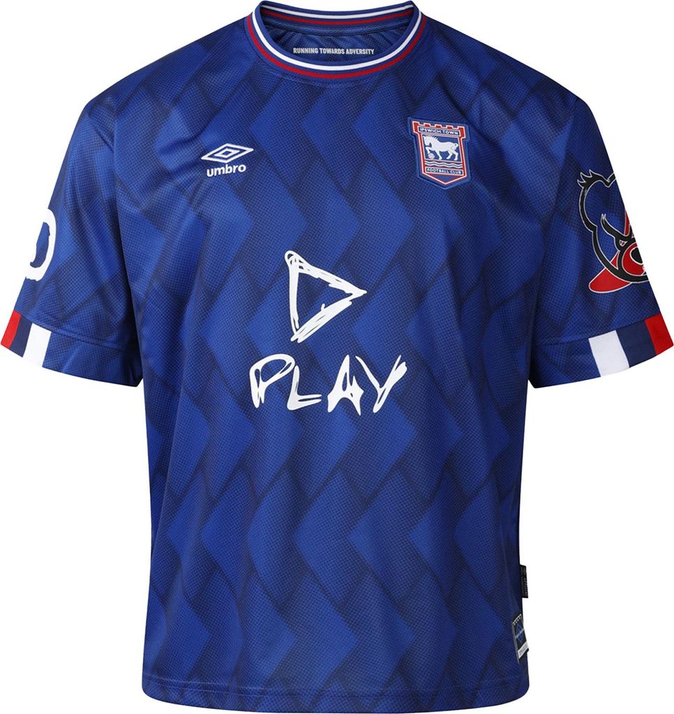 Umbro - "Ed Sheeran" Trikot für Herren UO2605 (S) (Blau) Produktbild 