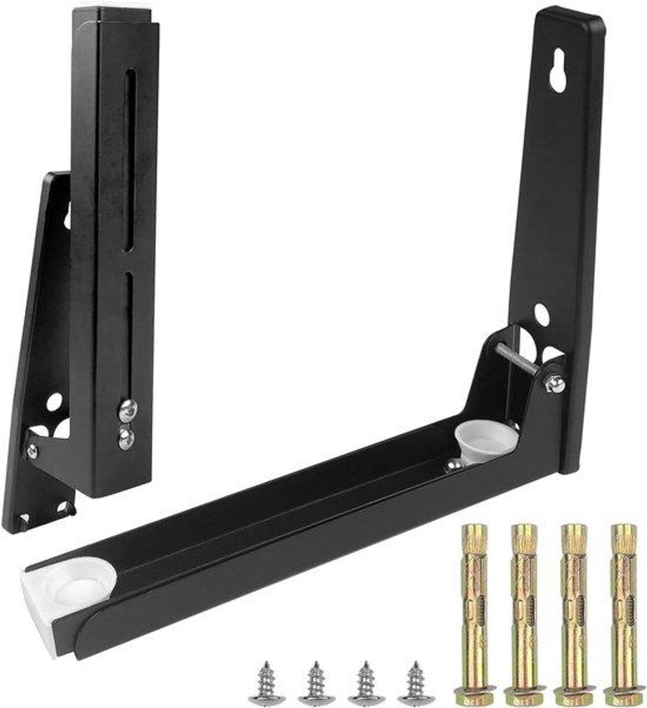 Premium Magnetronhalterung aus Edelstahl, faltbar, ausziehbar, Pack von 2, Küchenaccessoires