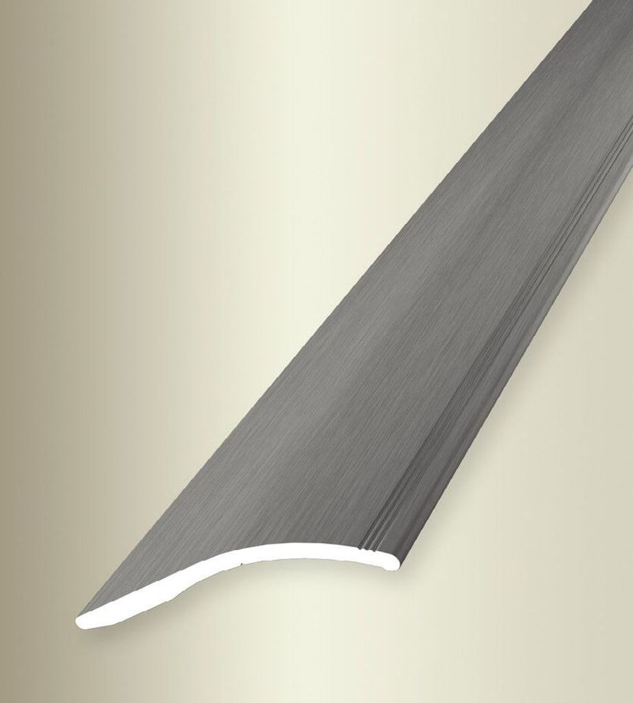 PROVISTON | Anpassungsprofil | Breite: 40 mm | Höhe: 0 - 18 mm | Länge: 1000 mm | Aluminium eloxiert | Rampe | Edelstahl | Selbstklebend
