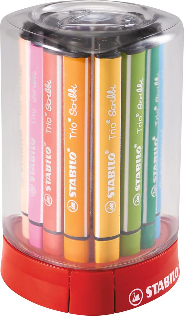 Crayon feutre triangulaire à ressort - STABILO Trio Scribbi Image du produit 