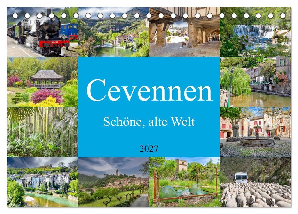 Cevennen - Schöne alte Welt (Tischkalender 2027 DIN A5 quer), CALVENDO Monatskalender