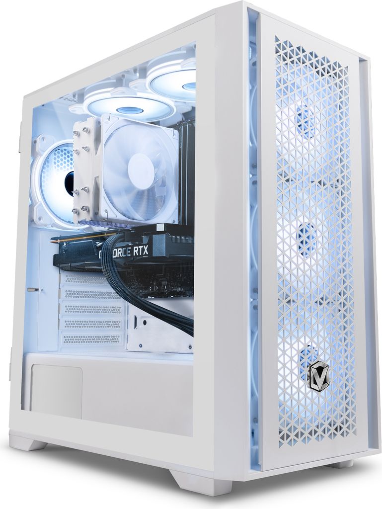 Vibox X-51 Gaming PC Weiß - Intel Core i9 14900KF 6,0 GHz - Nvidia RTX 3060 OC 12 GB - 32 GB RAM - 1 TB NVMe M.2 SSD - Windows 11 - WiFi