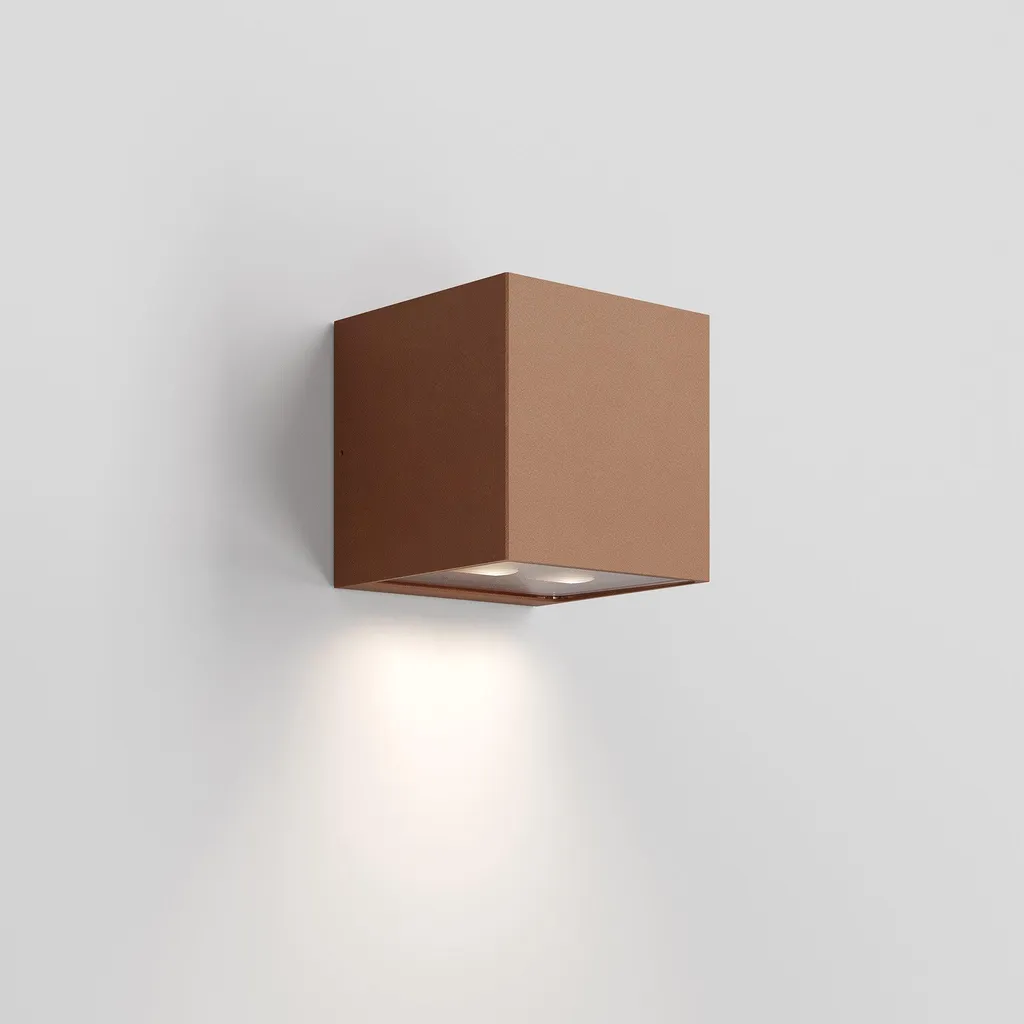 Éclairage de terrasse LED Forward asymétrique IP54 décor Corten 10.5W
