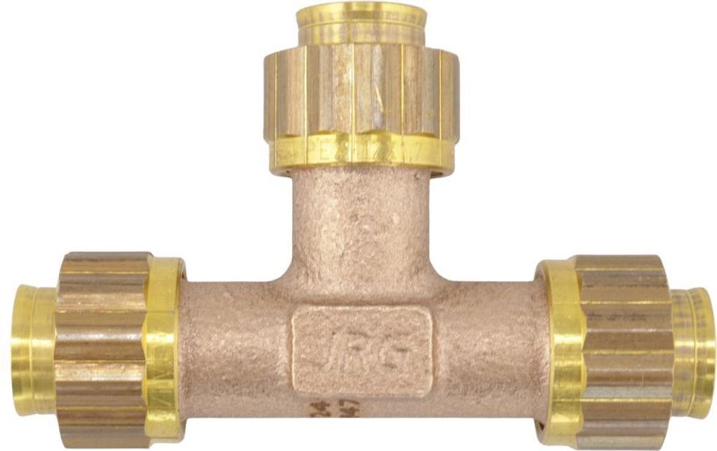 Sanipex T-Stück aus Rotguss mit Klemmverbindern, 5470 12 x 12 x 12 mm