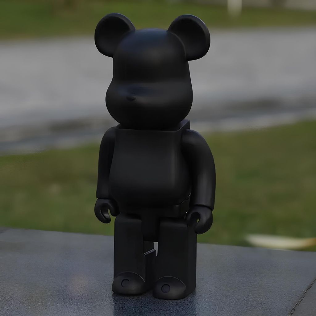 Miś Bearbrick 400% figurka do wnętrza 28cm czarny