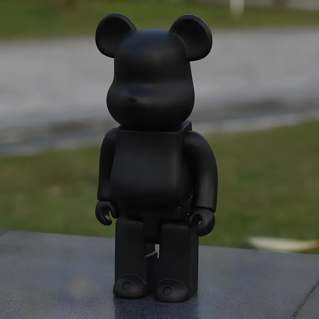 Statuetta Artistica Nera 28cm - Stile Bearbrick 400% Luxury Decor - 3