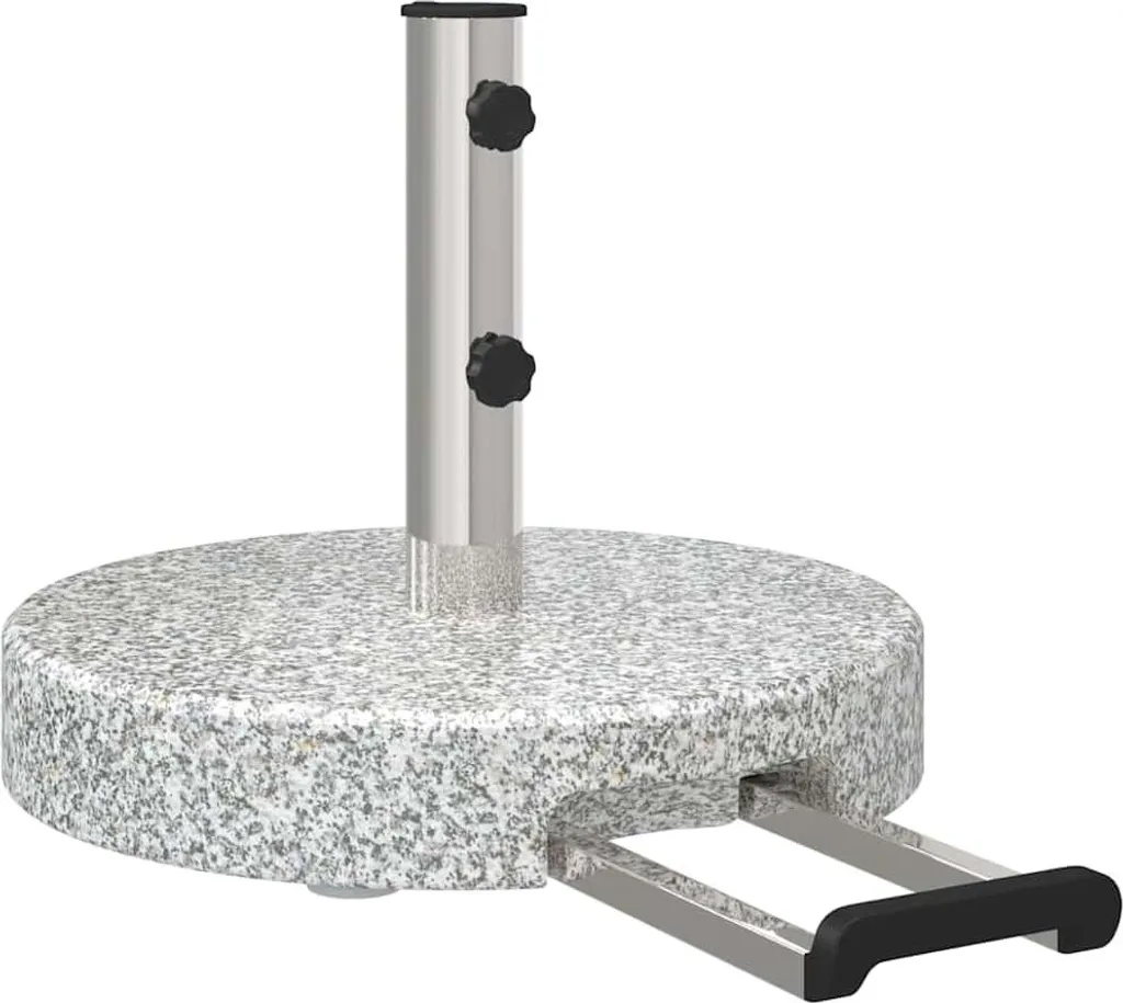 Base Ombrellone Professionale Granito Grigio Ø 45 cm - Alta Resistenza