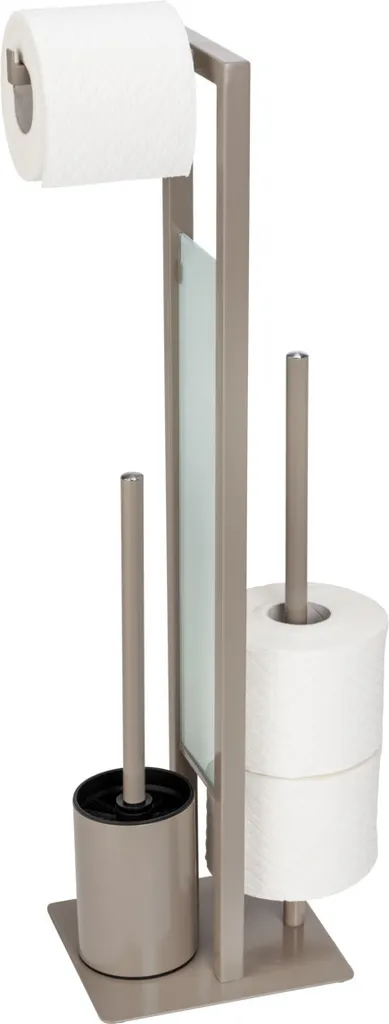 Offerta Set WC WENKO Taupe: Piantana Portarotolo + Scopino Ricambio