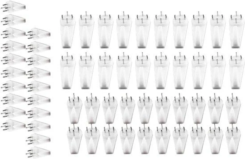 Éclat vert Lot de 60 Crochets pour Tableaux sur Murs Durs en Plastique