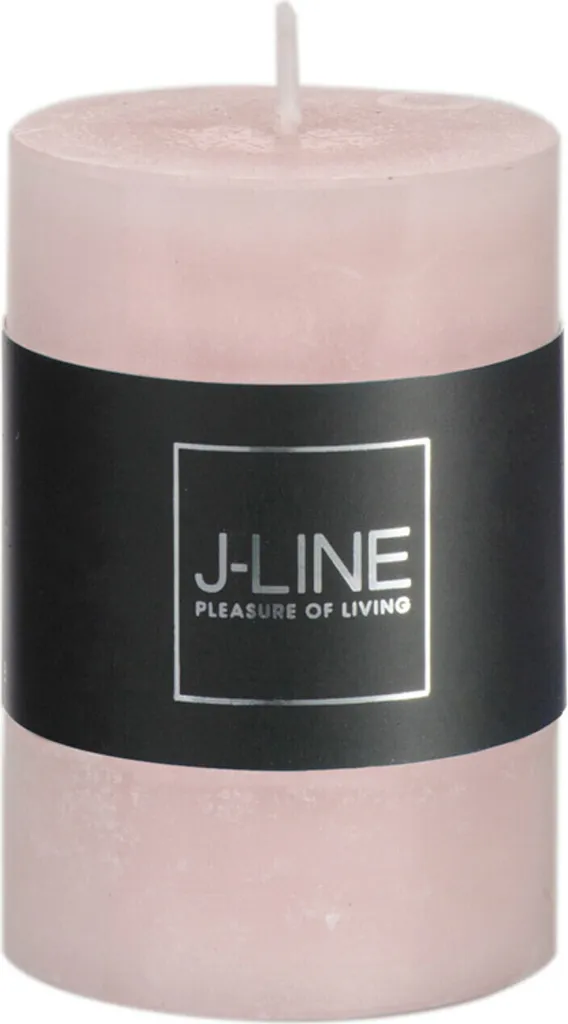 Bougies Cylindriques Rose Poudré J-Line - Lot de 6 pour une Ambiance Zen