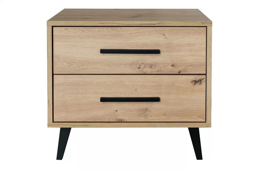Comodino NALINA Rovere Artisan - Mobile Notte Moderno con Cassetto