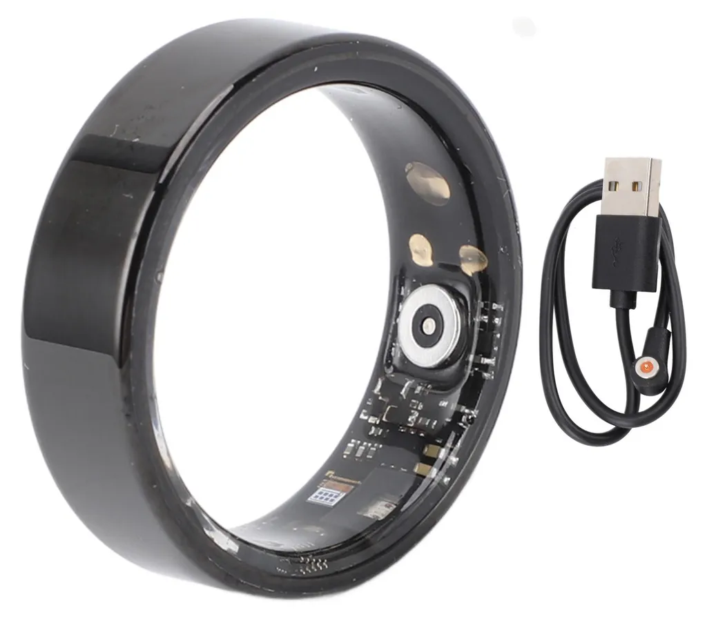 Bague connectée Smart Health Ring Noir Taille 10 tracker étanche