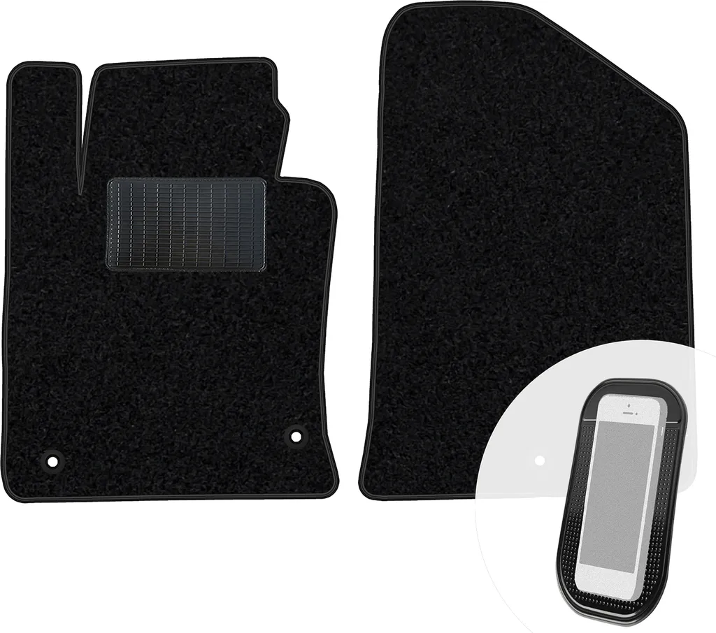 Tappetini per Kia Proceed I 2007-2012 moto-MOLTICO - Velluto Nero Set 2pz