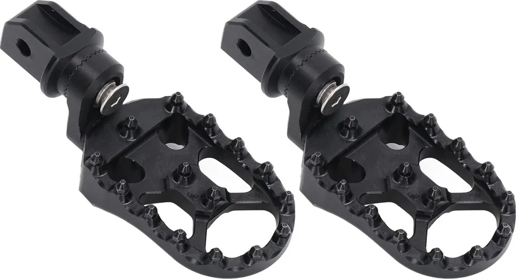 Repose-pieds antidérapants en acier inox et CNC pour F900R F900XR noir