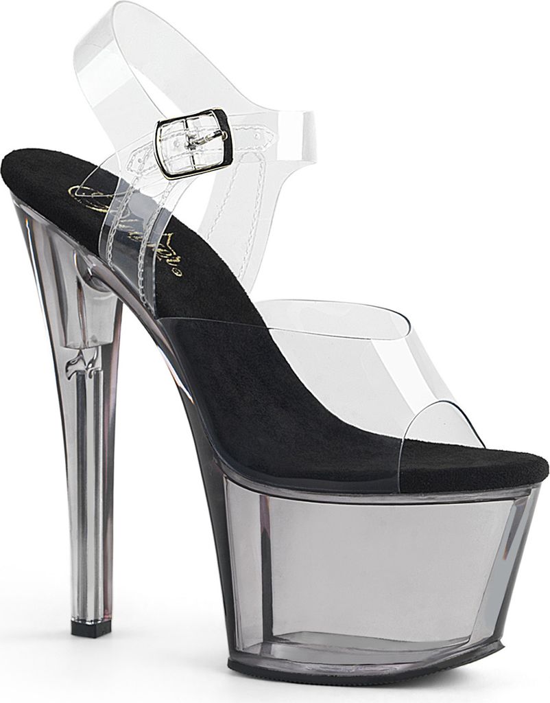 SKY-308T Damen Sandale von Pleaser, Transparent EU 42, US 12