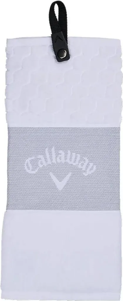 Serviette Callaway Trifold Blanc pour le Nettoyage des Clubs