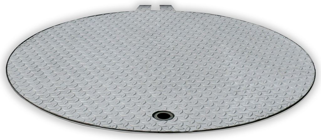 Hailo Schachtabdeckung HS12 Edelstahl rund tagwasserdicht und begehbar Klasse A15kN Ø800mm