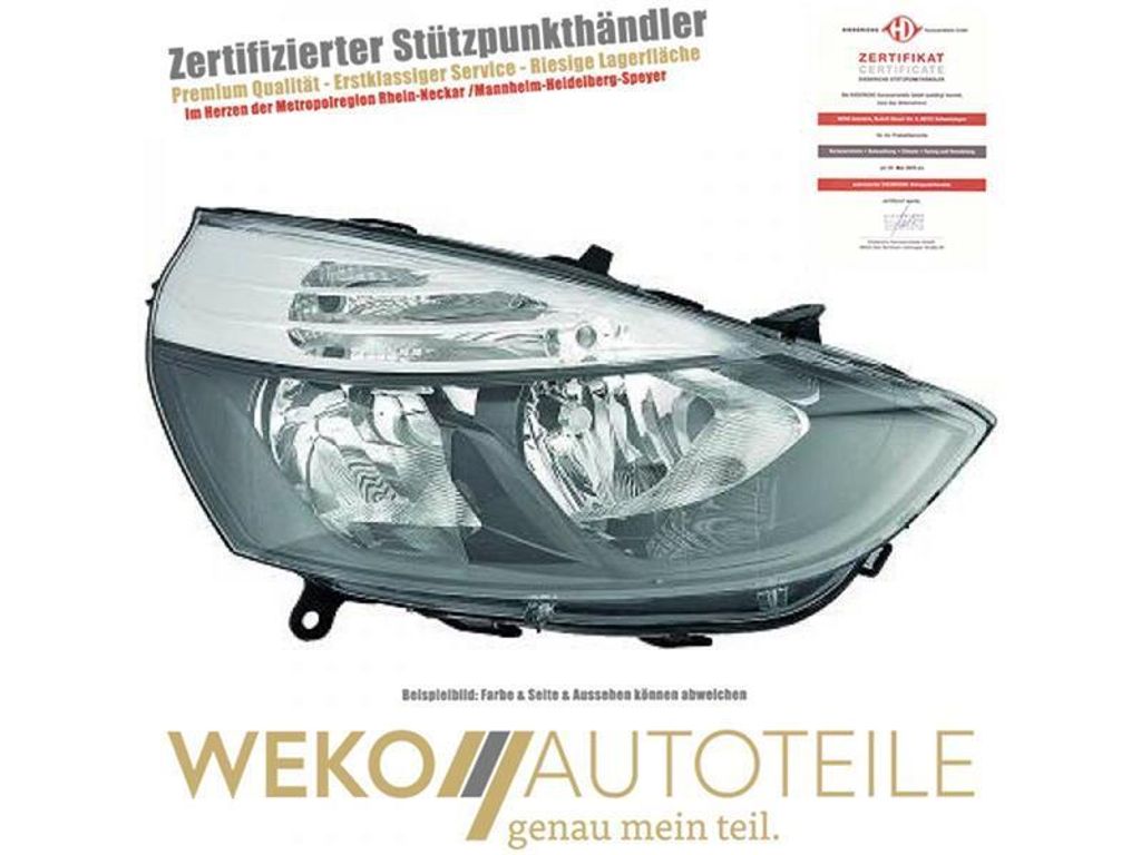 Scheinwerfer links DIEDERICHS 4416081 für RENAULT